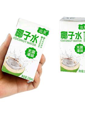 250ml*10盒椰子水果味饮料整箱速发口感清甜解渴补水饮品