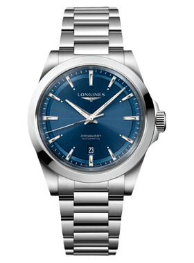 Longines浪琴新款康卡斯悦动系列自动机械钢带男表L3.830.4.92.6