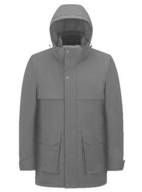 雅戈尔男士羽绒服25秋冬新款鹅绒长款加厚保暖可拆卸连帽工装外套