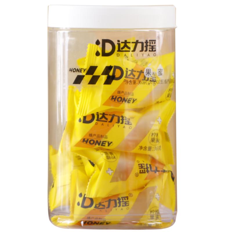 达力摇柠檬百香果蜜汁瓶盖36g*10