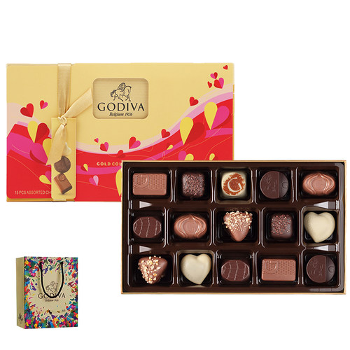 歌帝梵巧克力礼盒15颗装高档礼物