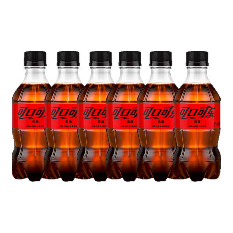 无糖可乐300ml*6瓶0糖0脂0卡