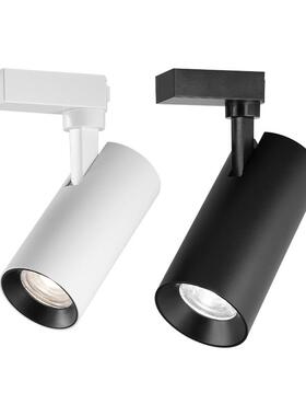 雷士照明射灯led轨道灯服装店超亮商用店铺背景墙展厅COB导轨射灯