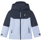 暇步士童装 男童保暖连帽女童休闲加绒外套 儿童三防风衣25秋冬新款