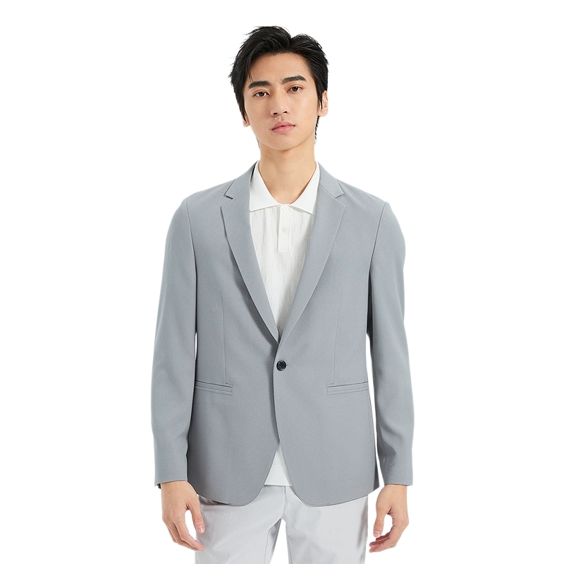【压纹泡泡布】利郎青年商务单西2025秋新款休闲西装外套A5CDX94