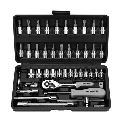 京选46件棘轮套筒扳手组套工具