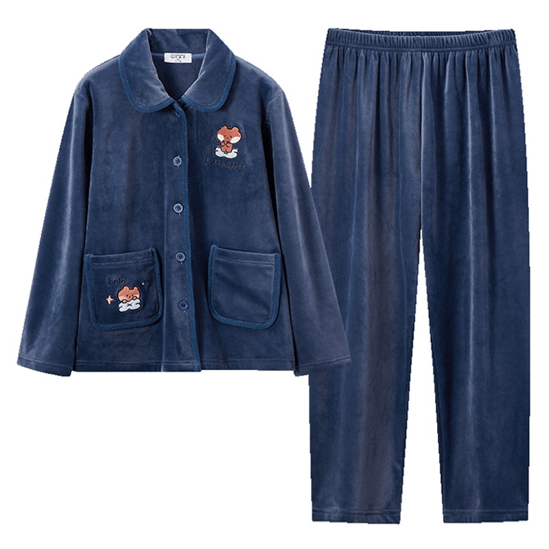 【加厚海岛绒】男童睡衣保暖套装
