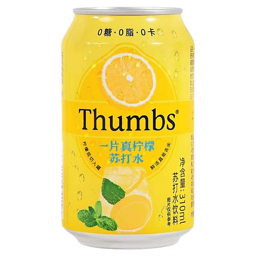 一片真柠檬苏打水气泡水饮料0糖