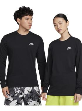 Nike耐克男装女装2025冬季新款M NSW CLUB运动休闲长袖T恤AR5194