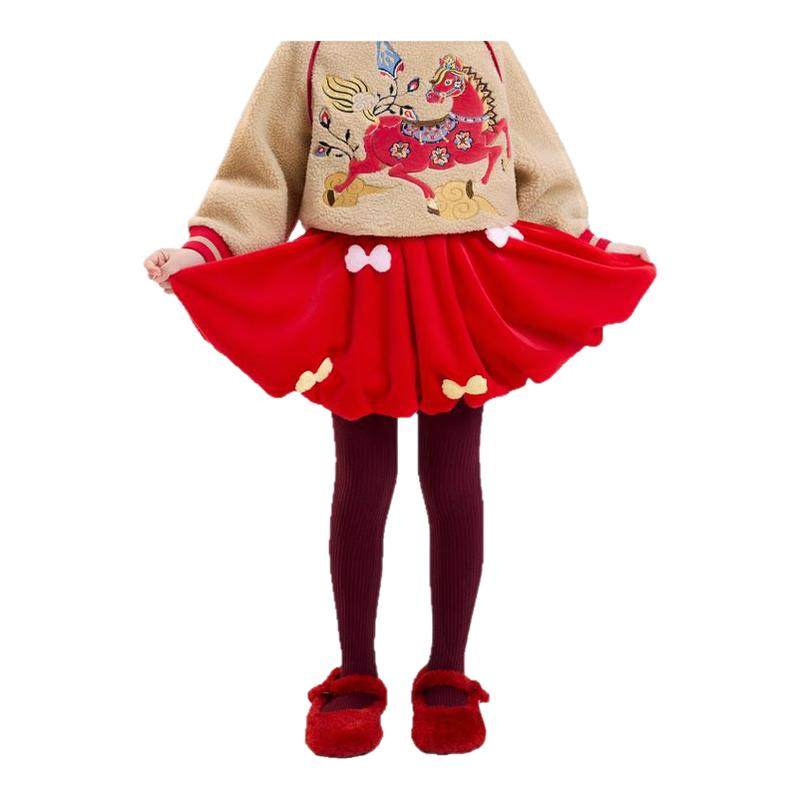 年衣童装半身裙短裙冬季新款女孩儿童短款裙子公主国风甜美蓬蓬裙,童装/婴儿装/亲子装,半身裙,淘宝优惠券,粉丝福利购,淘宝优惠卷