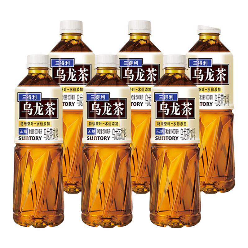 三得利无糖/低糖/橘皮乌龙茶饮料图片
