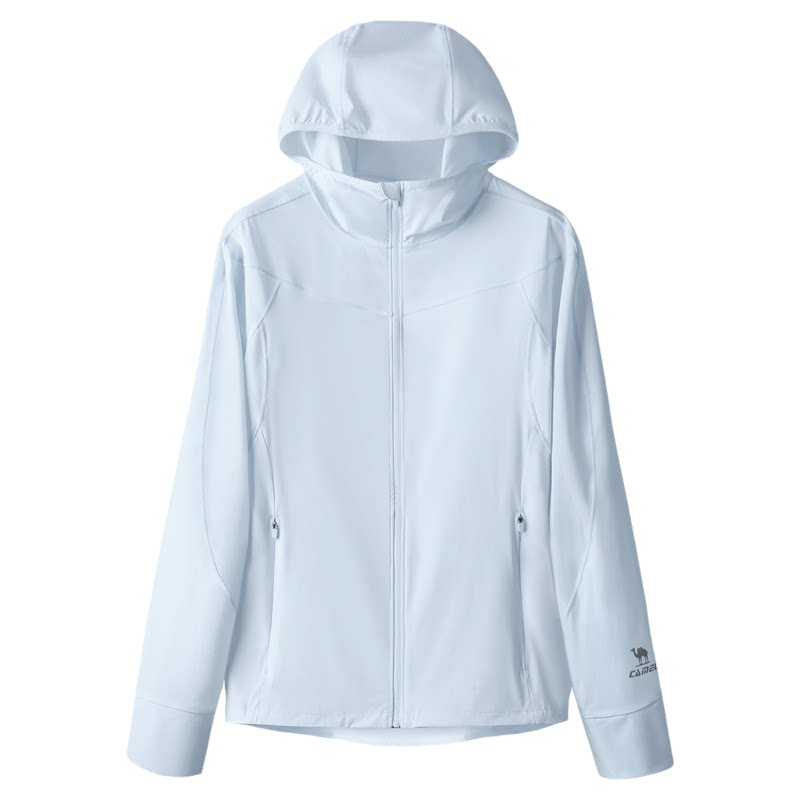 骆驼防晒衣女小蛮腰2026夏季新款冰感速干户外防晒服修身蓝色外套