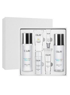 OLAY玉兰油美白水乳套装超抗小白瓶礼盒爽肤水补水保湿护肤品正品