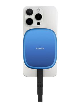 闪迪创作者苹果手机磁吸移动固态硬盘2T外接SSD高速1T笔记本电脑