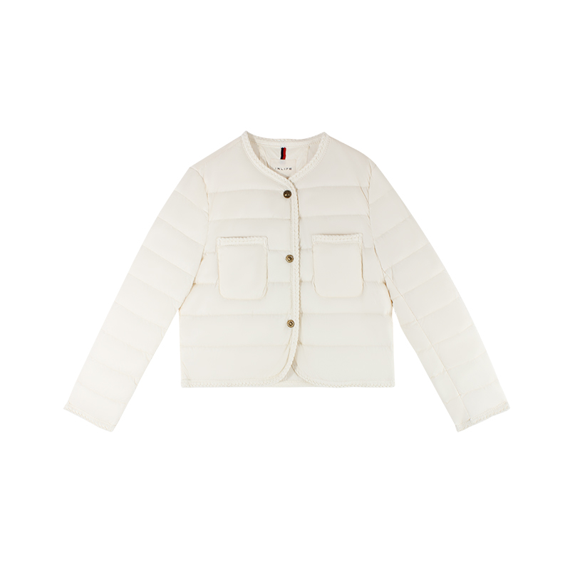 伊纳芙短款轻薄鸭绒羽绒服
