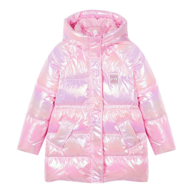 富罗迷女童羽绒服儿童装冬季新款好看女款加厚宝宝长款白鸭绒外套