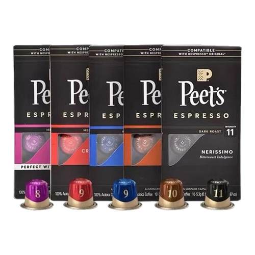Peets皮爷原装进口胶囊咖啡美式意式浓缩适配nespresso胶囊机小米