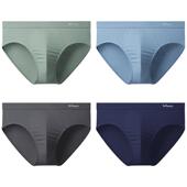 透气中腰凉感男生底裤 猫人冰丝男士 宽松薄款 大码 三角裤 抗菌裆内裤