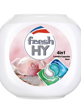 清可新freshHY四合一留香洗衣凝珠0添加除菌除螨玫瑰樱花薰衣草