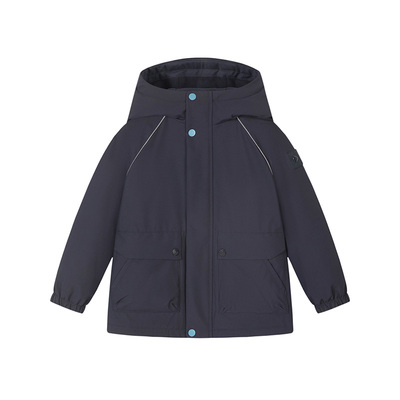 水孩儿儿童外套三防加绒秋冬装2025新品大童男童宝宝女童工装风衣