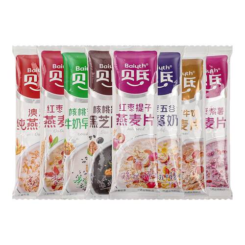 贝氏红枣牛奶枸杞提子燕麦片条状早餐冲饮谷物冲泡速食代餐饱腹