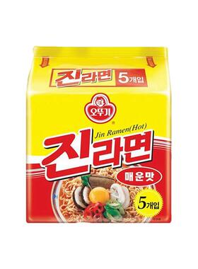 不倒翁金拉面芝士特浓拌面真海鲜韩国泡面泡菜火热原味方便面L