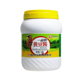 官方授权 东古一品鲜黄豆酱1.8kg大桶东北大酱豆瓣酱沾葱菜下饭