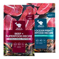 【渠道】比利玛格狗粮牛肉鱼肉袋鼠肉成犬老年犬1.8/9kg澳洲进口