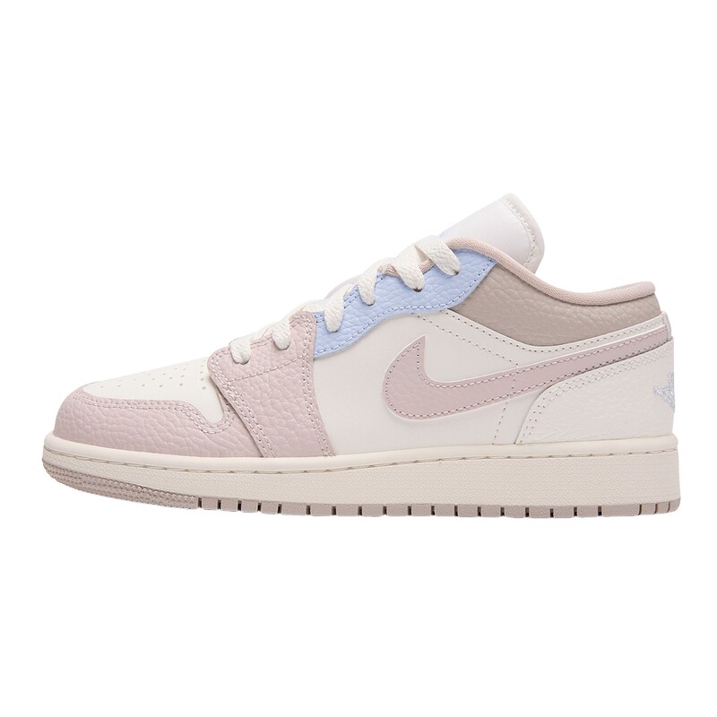 Nike耐克女鞋AIR JORDAN 1粉白蓝AJ1休闲板鞋童运