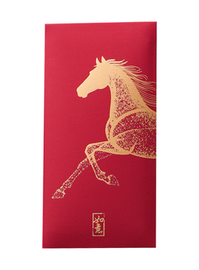 金光粒子烫金红包马年个性创意利是封2026年新款压岁钱包企业定制