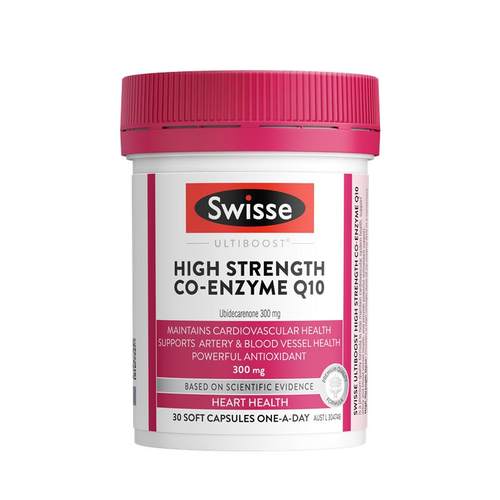 斯维诗辅酶q10软胶囊300mg高浓度30粒澳大利亚原装进口心血管健康
