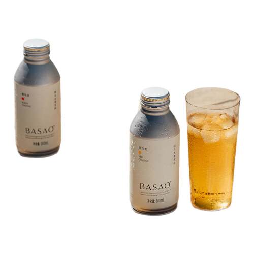 【达播专属】BASAO佰朔茶饮料黑/青乌龙茶茉莉花茶饮品380mI*6罐