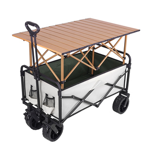 摆摊小推车户外露营车可折叠可升降桌子大号野餐便携式 地摊营地车