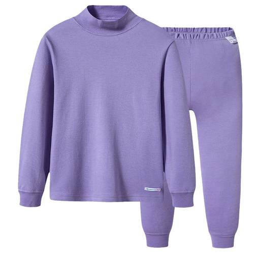 全棉小高领薄款儿童内衣