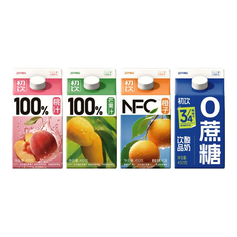 初饮100%桃汁芒果汁新鲜450g