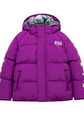 Levi's李维斯男童羽绒服女童保暖防风外套冬季新款加厚童装上衣潮