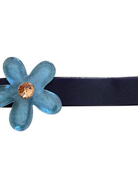 韩国蓝色花朵鸭嘴夹夏季发夹边夹侧边发卡女新款高级感前额刘海夹