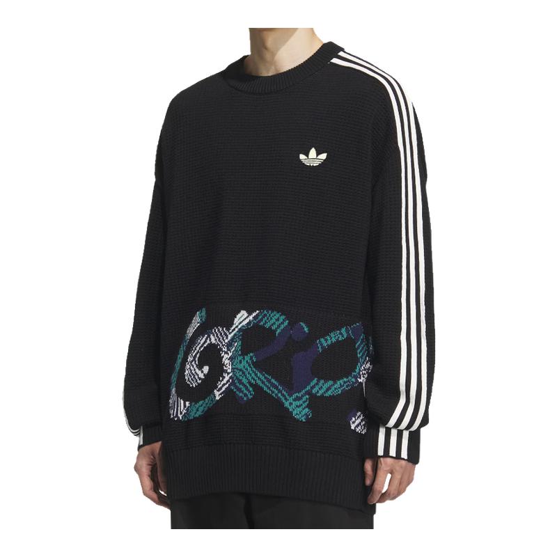 adidas阿迪达斯三叶草男子运动休闲毛衣套头衫KC0110