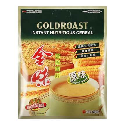 金味原味麦片袋装600g小包燕麦片营养即食冲饮速溶懒人早餐燕麦片
