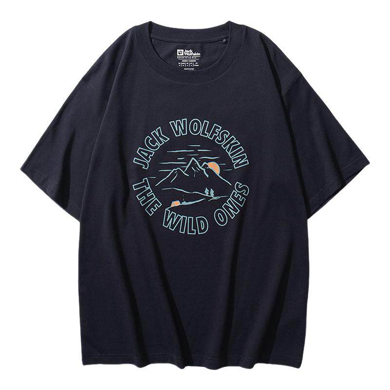 A63706-C0413 XS JackWolfskin��צ������ʿ25���Ļ����˶����Բ��ӡ��T�� A63706