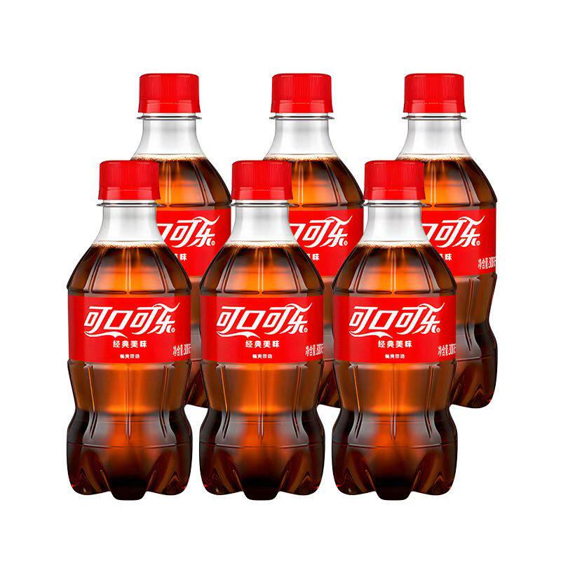 可口可乐碳酸饮料300ml*6瓶