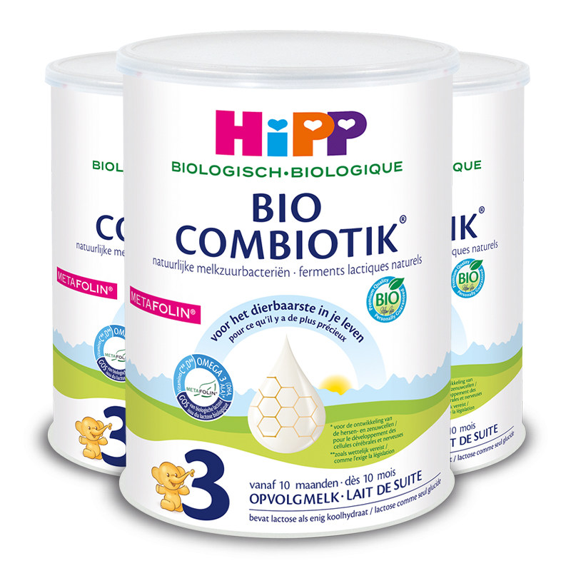 【自营】HiPP喜宝荷兰至臻有机益生菌儿童奶粉3段*3罐（1-6岁）