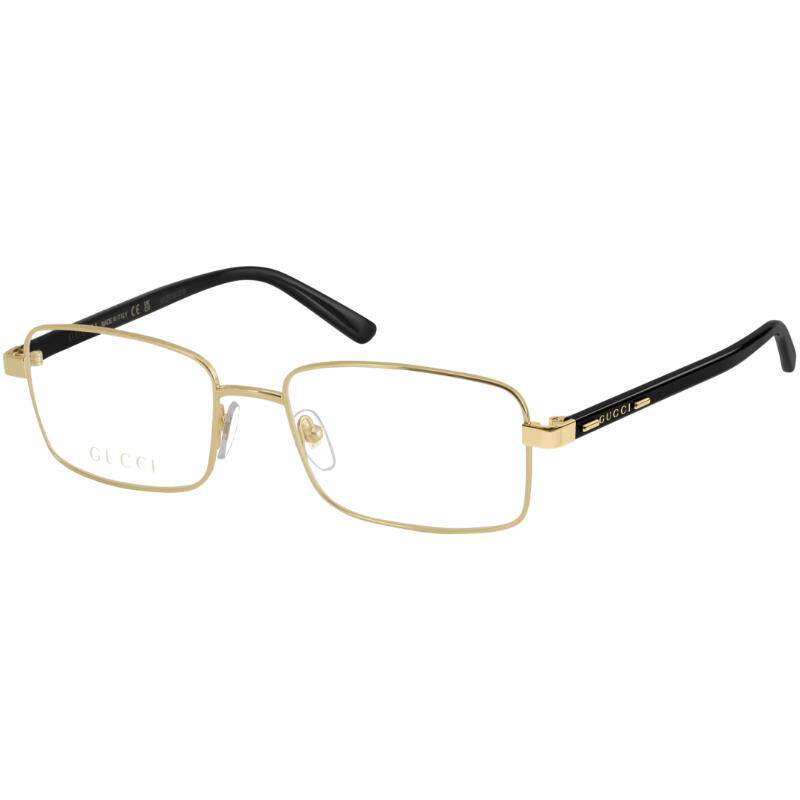 开云眼镜 古驰GUCCI男女同款矩形金丝框雅致近视光学眼镜GG1586O