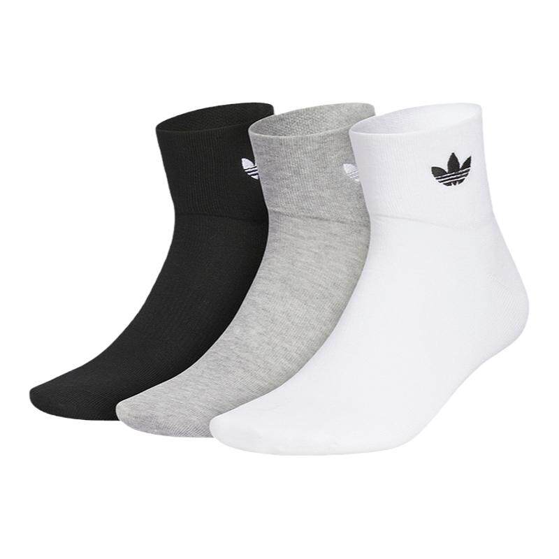 Adidas阿迪达斯三叶草男袜女袜2026春季新款舒适休闲袜子JP1271