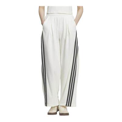 adidas阿迪达斯三条纹舞动系列香蕉裤2026春女针织扭扭长裤KR7593