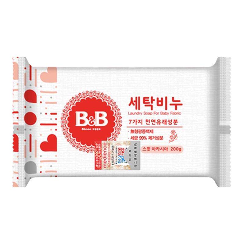 保宁B&B抗菌洗衣香皂洋甘菊香洋槐花香家用尿布组合装200g*6