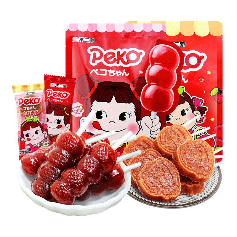 不二家山楂糖葫芦55g小包装原味山楂棒喜事伴手礼分享休闲小零食