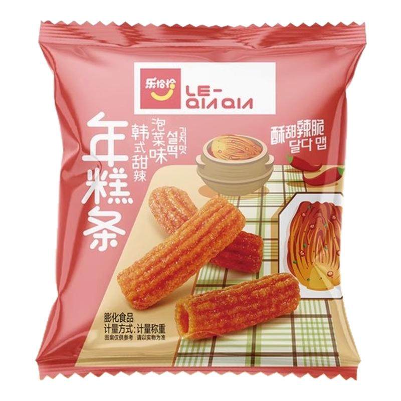 乐恰恰年糕条泡菜味海苔味56g