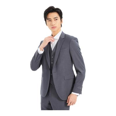 【混纺TR暗条纹】利郎青年商务西服套装2025秋三件套西装Q5CXF03