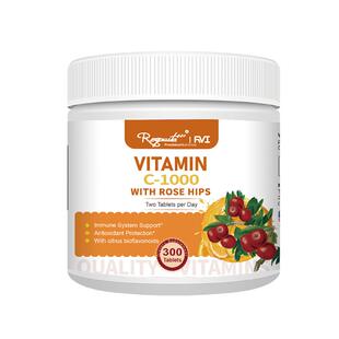 Royavita美国原装进口vc片玫瑰果维生素c1000mg天然维他命c增免疫
